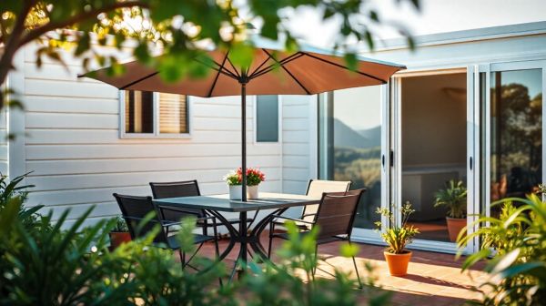 Terrasse mobil home personnalisée : aménagez votre oasis